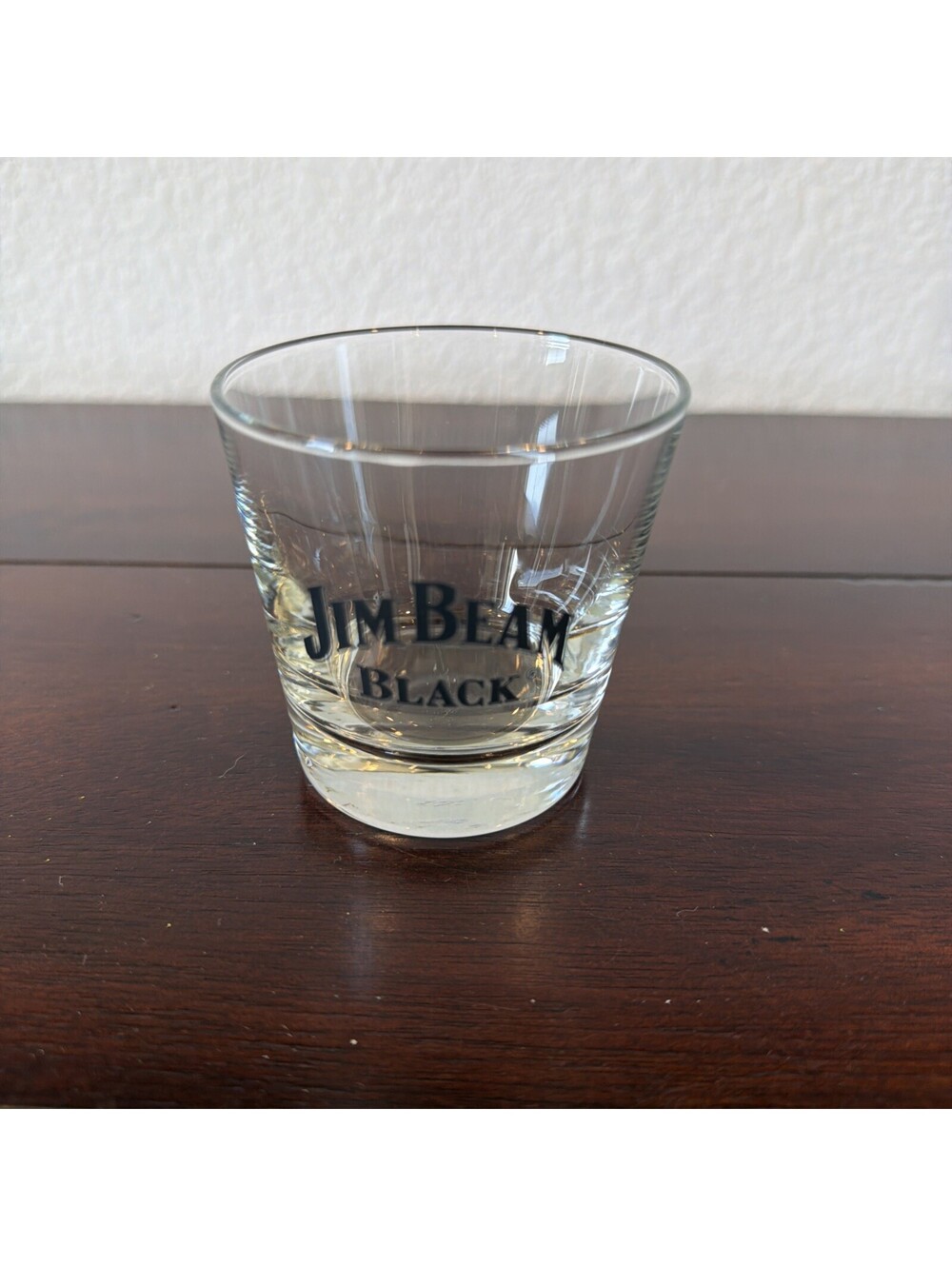 JIM BEAM BLACK 4 oz Rocks Glasses Black Label